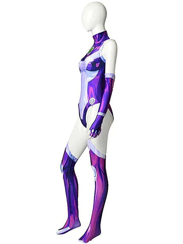 Starfire Cosplay Costume: Superhero Bodysuit for Women