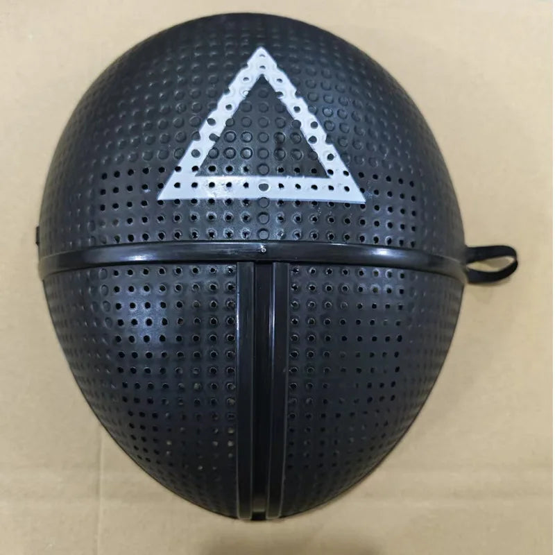 Glow in the Dark Guard Mask (4-Mode) | Triangle, Square, or Circle EL Wire Cosplay Mask