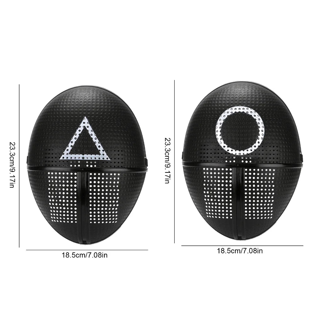 Squid Game Cosplay Masks | Choose Your Role: Front Man or Soldier (Circle, Square, Triangle)