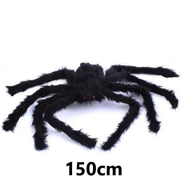 Giant Halloween Spider Decoration | Posable Hairy Spider Prop for Haunted House | Halloween Decor (Available up to 200cm!)