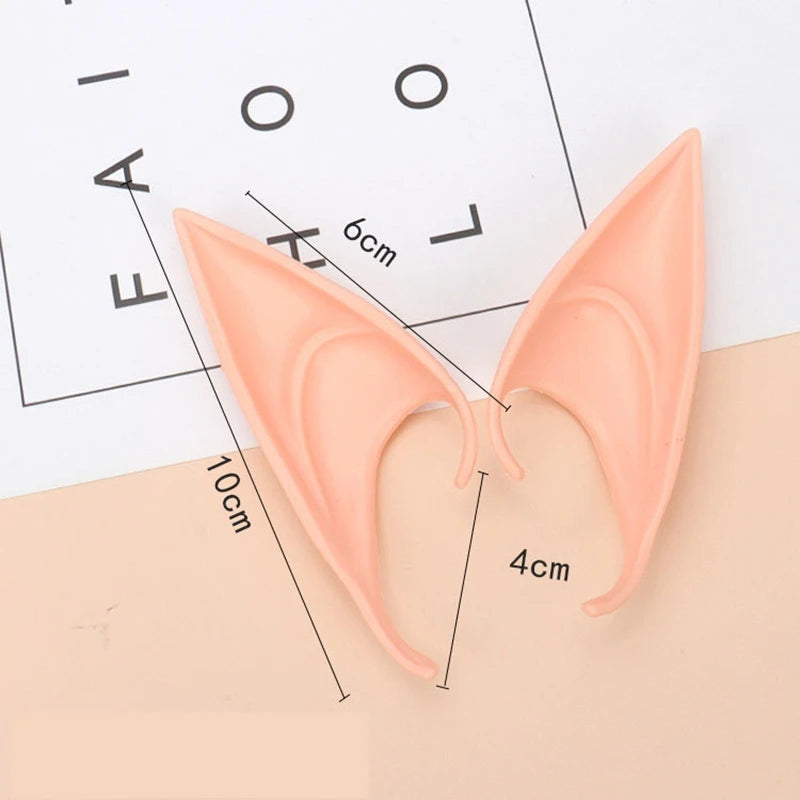 Soft Latex Elf Ears (1 Pair) | Fairy &  Pixie Prosthetic Ears for Halloween Cosplay