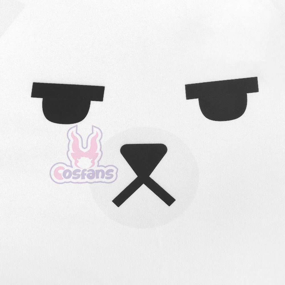 K Pop Demon Hunter of Mira Cosplay Purple Sleepdress & Headwear | White Bear Pajama | Girls Halloween Party Outfits