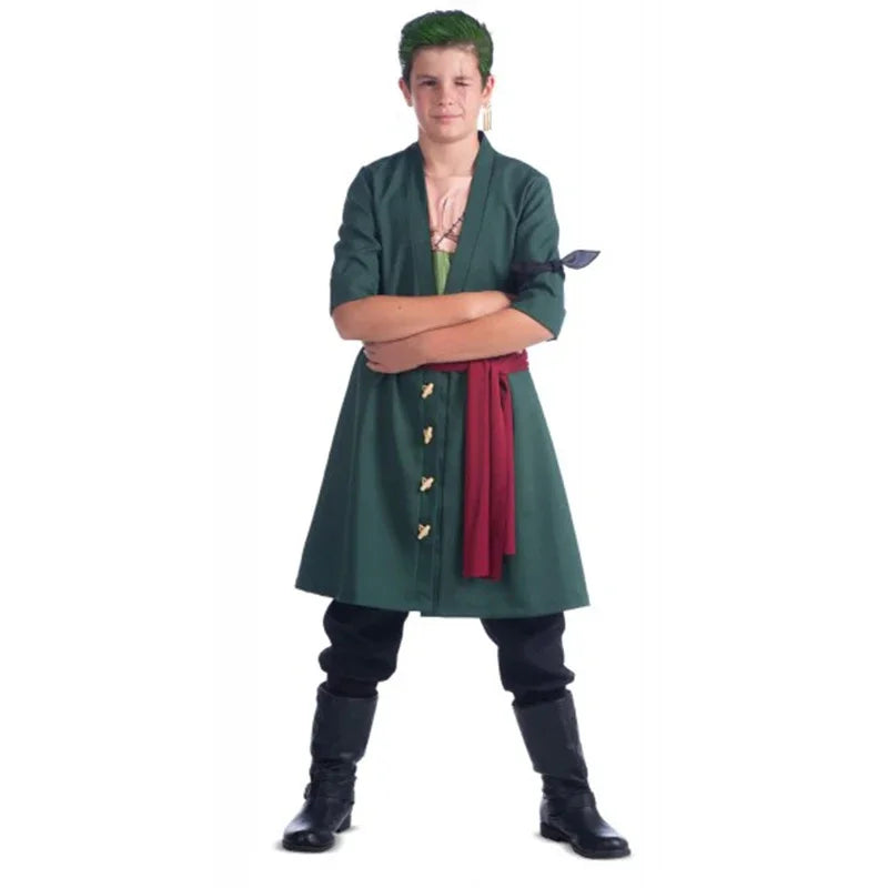 Kids Anime Luffy or Roronoa Zoro Cosplay | Kids Halloween Costume