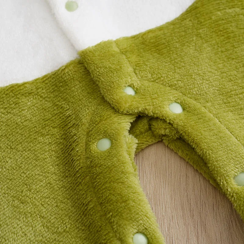 Baby's First Roar! Cozy Dinosaur Romper Costume - Infant Halloween Costume
