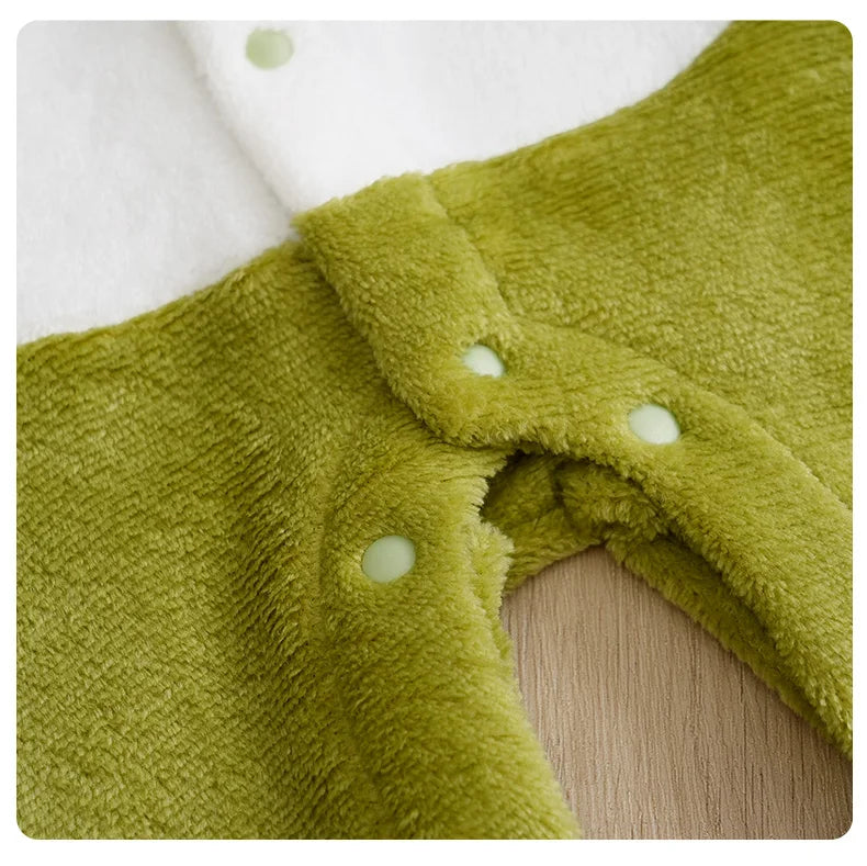 Baby's First Roar! Cozy Dinosaur Romper Costume - Infant Halloween Costume