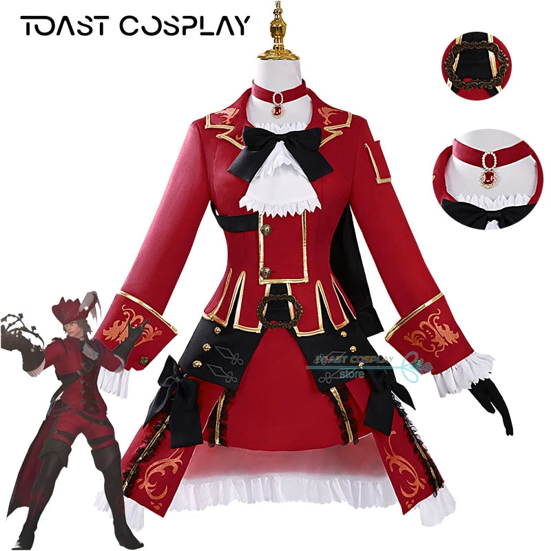 Final Fantasy XIV Red Mage Cosplay Costume