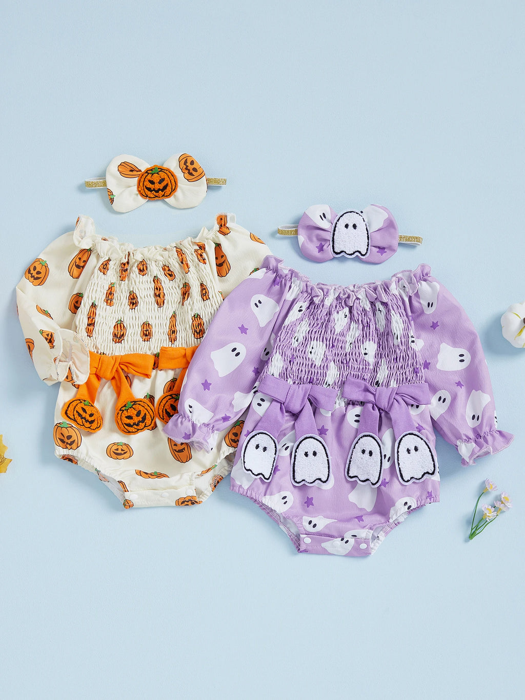 Boo-tiful Baby Ghost Romper & Headband Set - Infant Halloween Costume