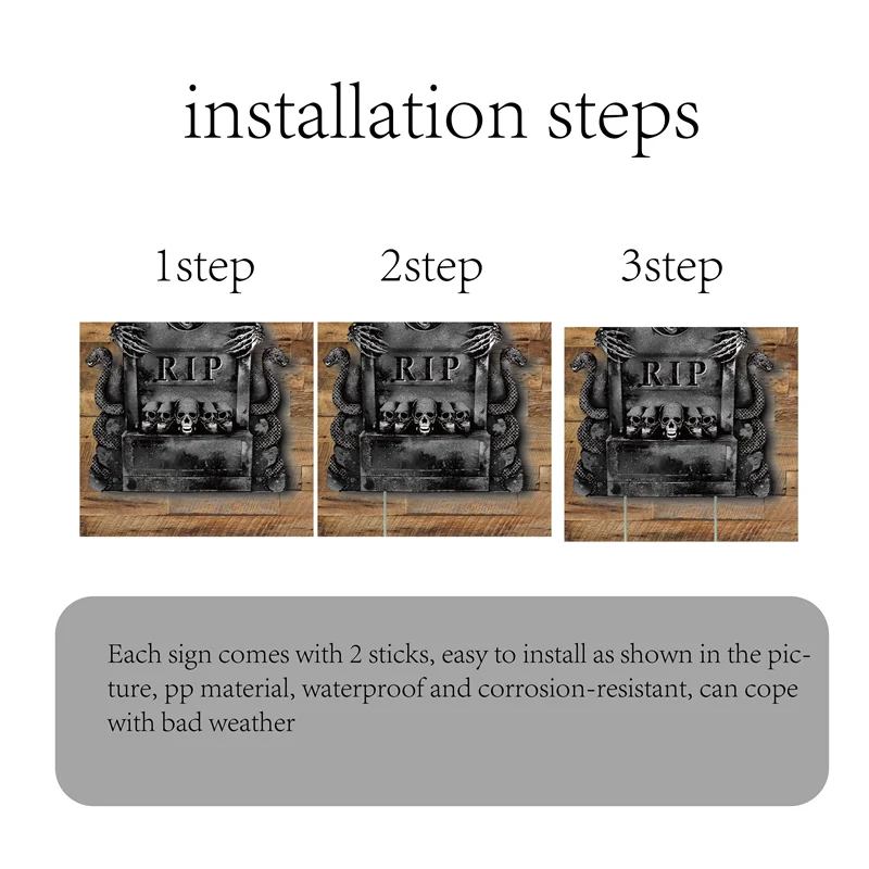 Realistic Foam Graveyard Tombstones | Assorted Spooky Styles for Halloween Yard Decor