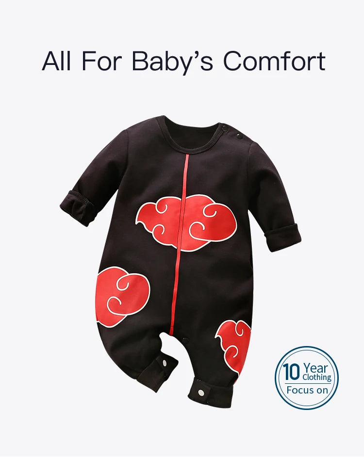 Baby Akatsuki Romper – Naruto Shippuden Anime Infant Costume