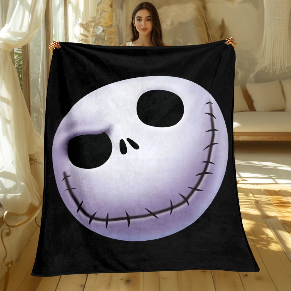 Pumpkin King 'Nightmare' Fleece Blanket | Jack Skellington Plush Throw