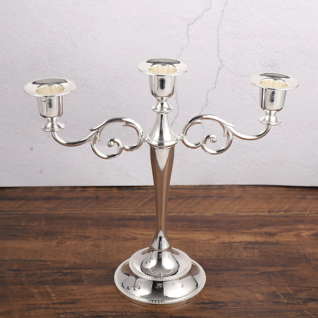 Gothic 3-Arm Candelabra | Vintage Haunted Mansion Candlestick Holder