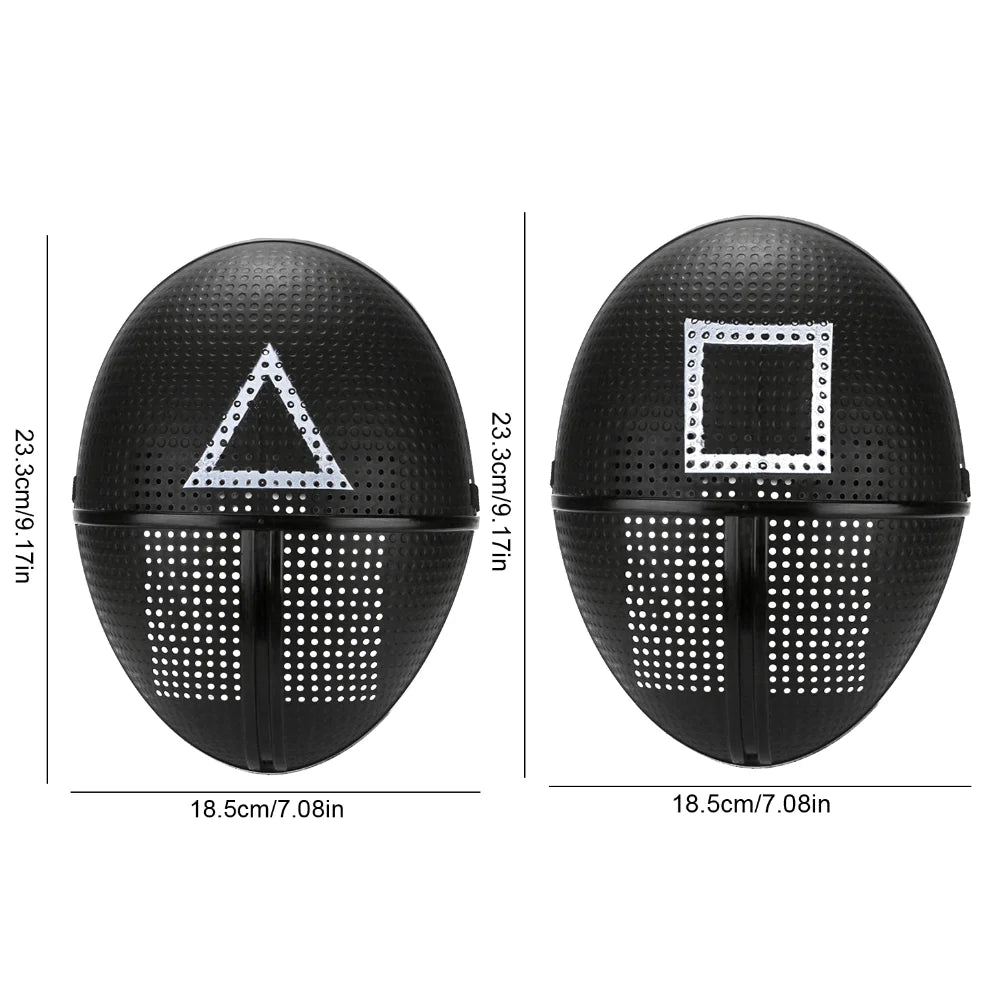 Squid Game Cosplay Masks | Choose Your Role: Front Man or Soldier (Circle, Square, Triangle)
