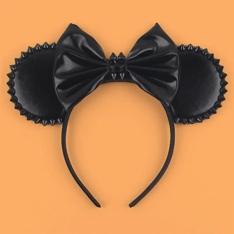 Halloween Mouse Ears Headband | Spooky Theme Park Style Assortment (Bat, Witch, Pumpkin) | Cute Halloween Accessories