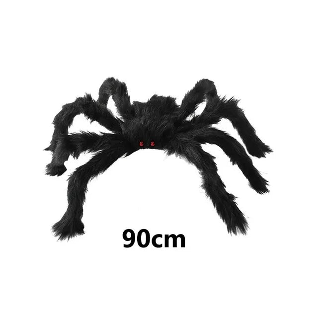Giant Halloween Spider Decoration | Posable Hairy Spider Prop for Haunted House | Halloween Decor (Available up to 200cm!)