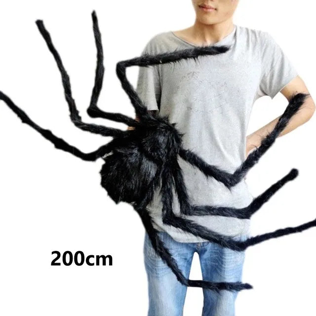 Giant Halloween Spider Decoration | Posable Hairy Spider Prop for Haunted House | Halloween Decor (Available up to 200cm!)