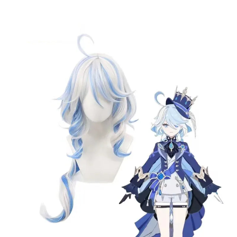 Game Impact Furina Focalors Cosplay Costume Anime Full Set With Hat Fontaine Focalors Halloween Costumes for Women