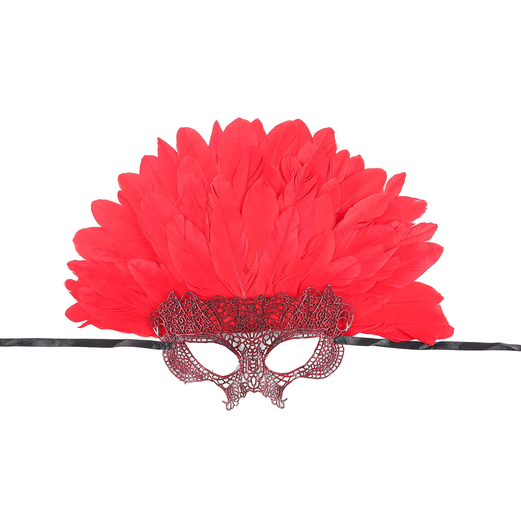 Vibrant Feather Headdress | Showgirl & Masquerade Ball Headpiece | Adult Costume Accessory