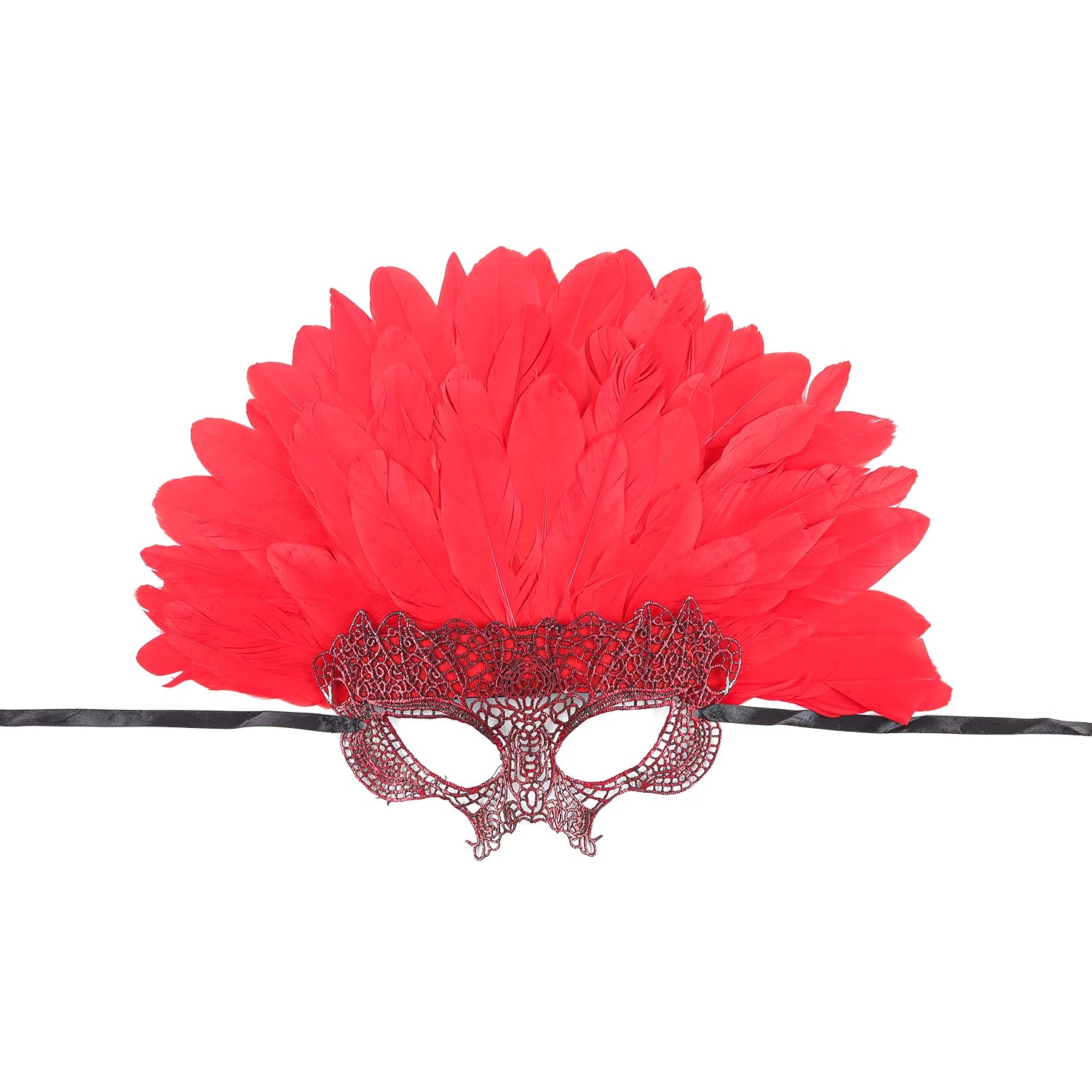 Vibrant Feather Headdress | Showgirl & Masquerade Ball Headpiece | Adult Costume Accessory