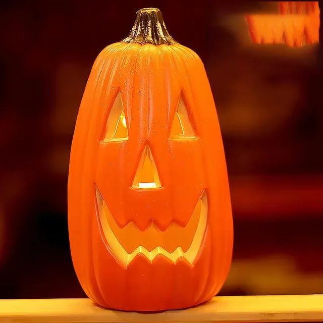 Classic Light-Up Jack O' Lantern - Battery Operated Halloween Pumpkin Decor