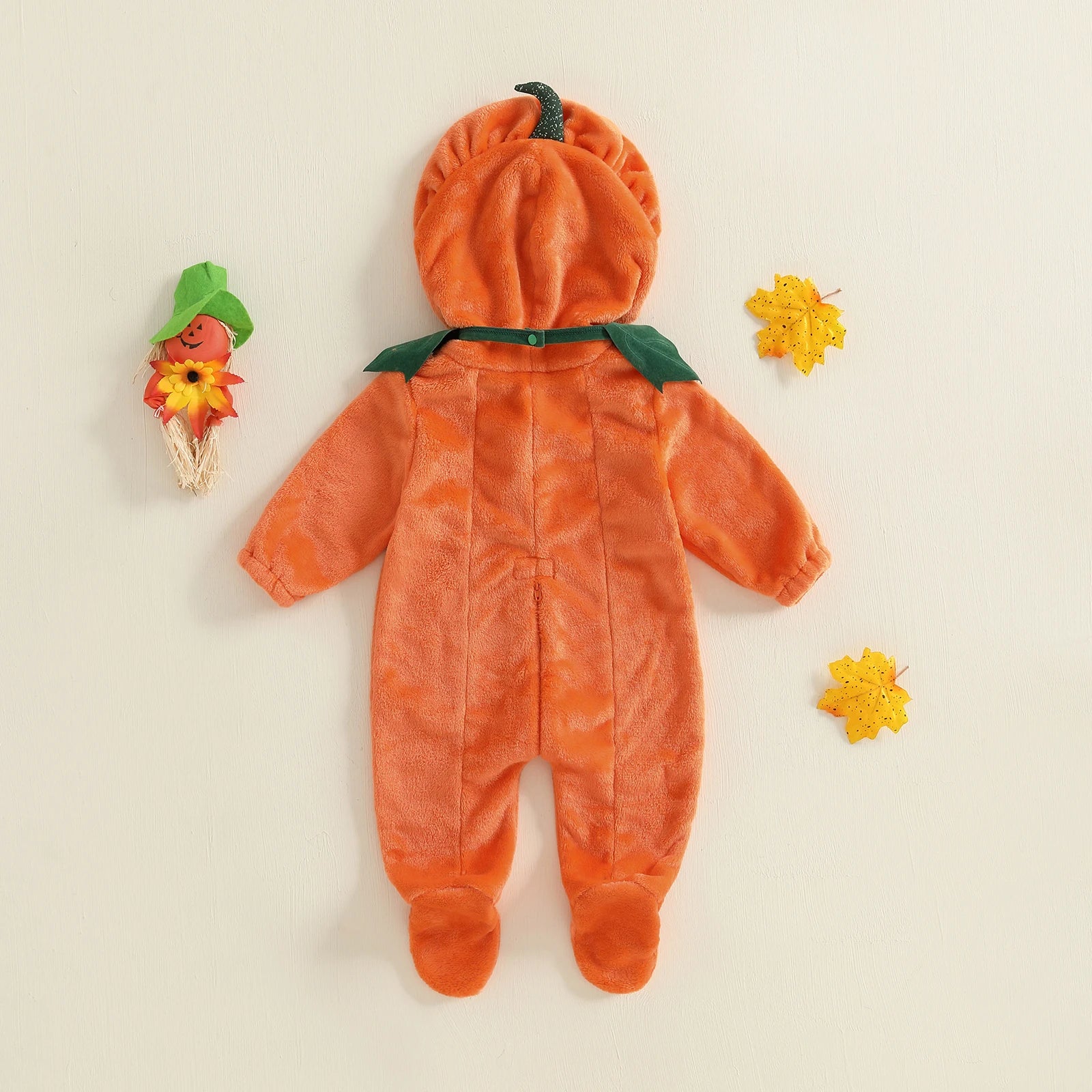 Cozy Pumpkin Costume Romper for Infants - Infant Halloween Costumes
