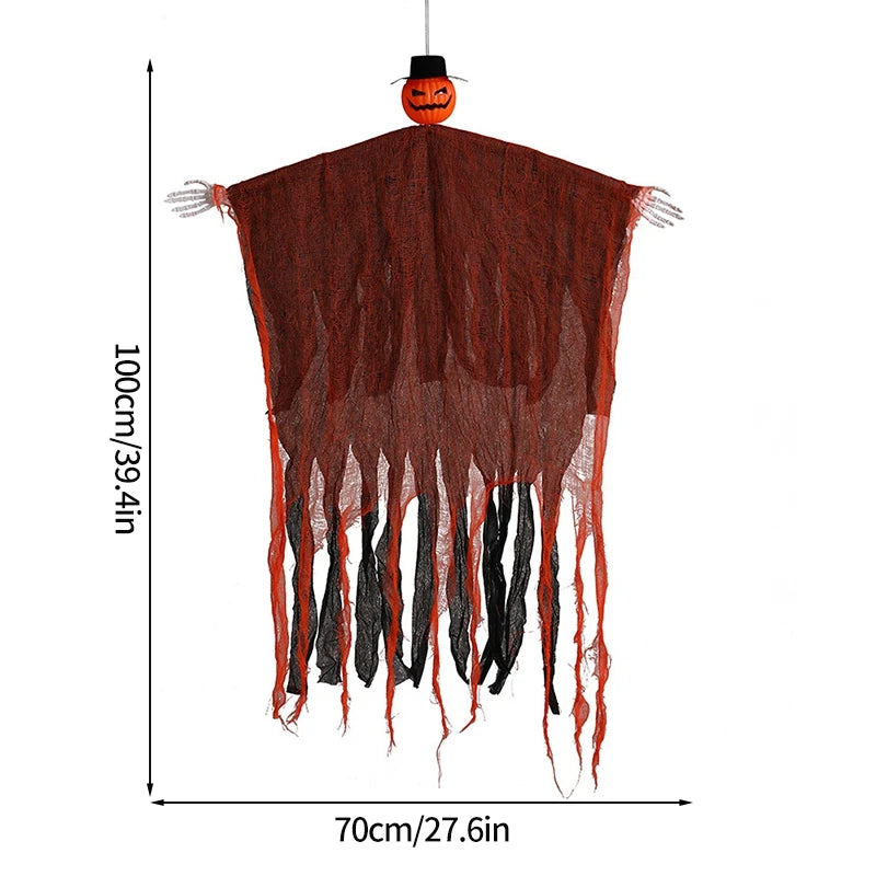 Light-Up Hanging Grim Reaper with Posable Arms