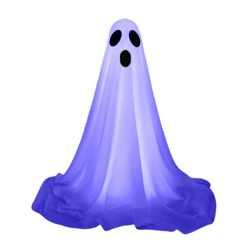 Large Light-Up Ghost with Witch Hat