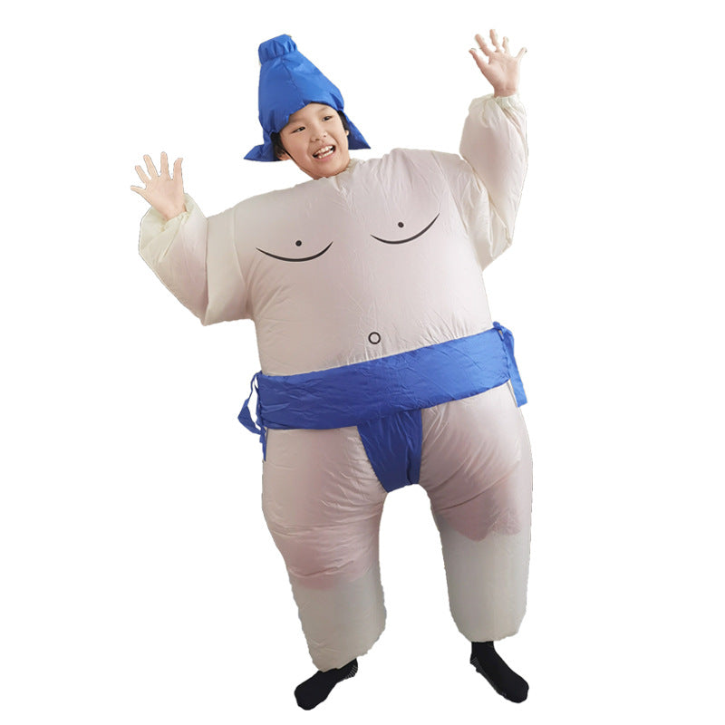 Inflatable Sumo Wrestler Costume | Funny Blow-Up Suit (Adult & Child Sizes Available)