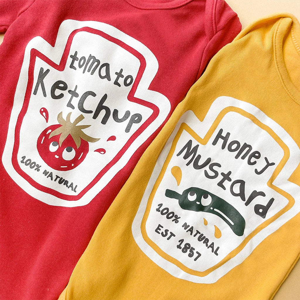Baby Ketchup & Mustard Costume – Adorable Halloween bodysuit
