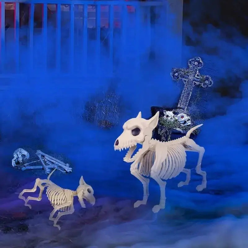 "Bad to the Bone" Posable Skeleton Dog Prop