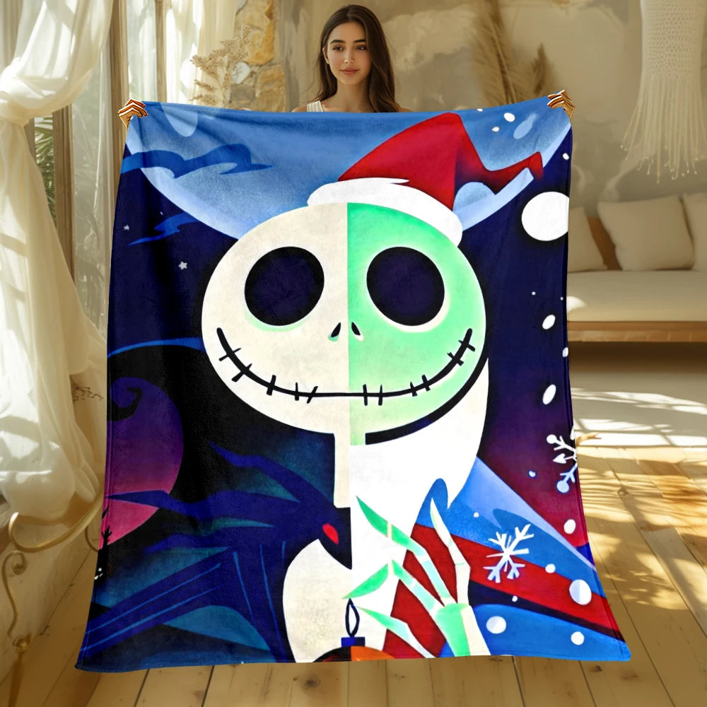 Pumpkin King 'Nightmare' Fleece Blanket | Jack Skellington Plush Throw