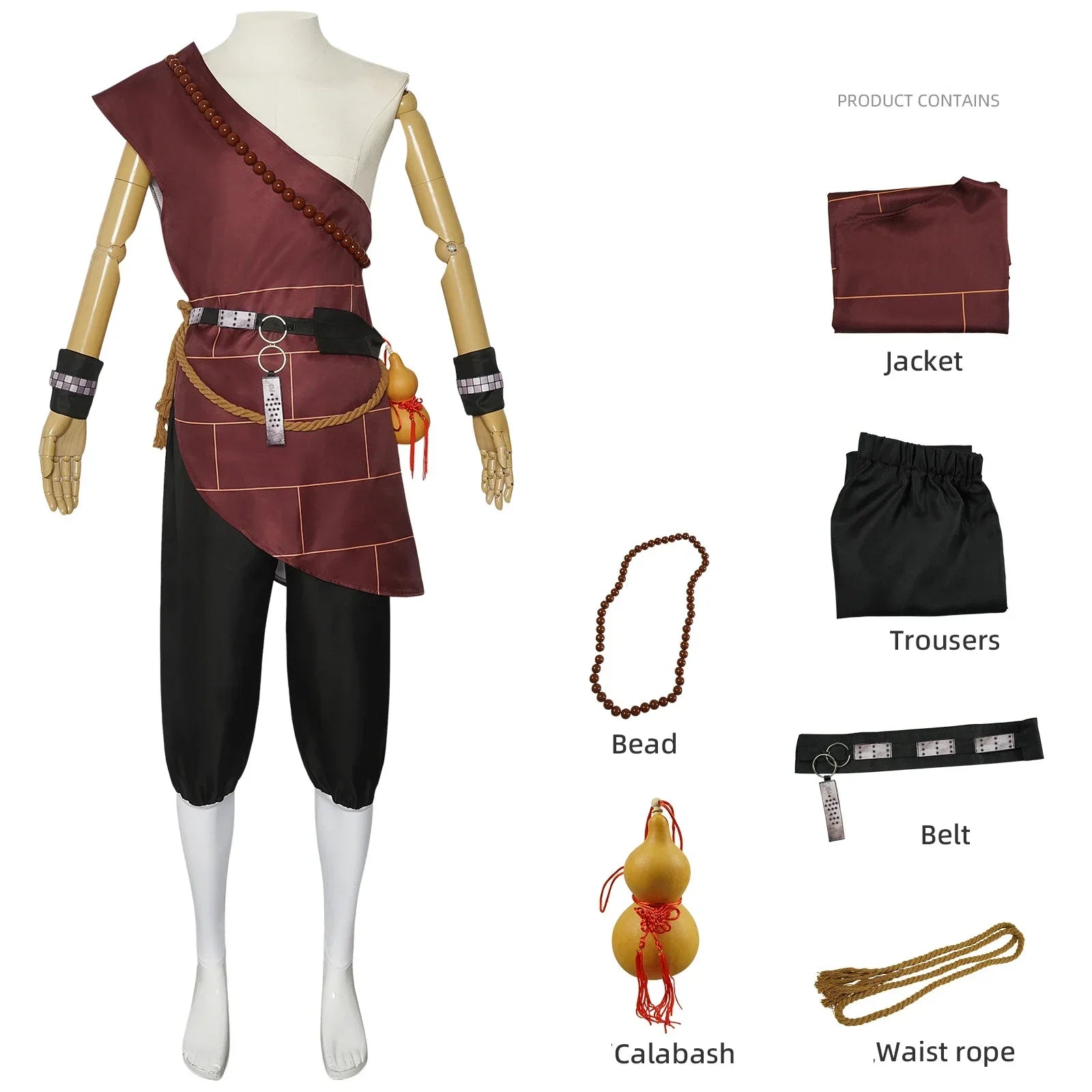 Black Myth Wukong - Black Wind King Cosplay Costume for Adults