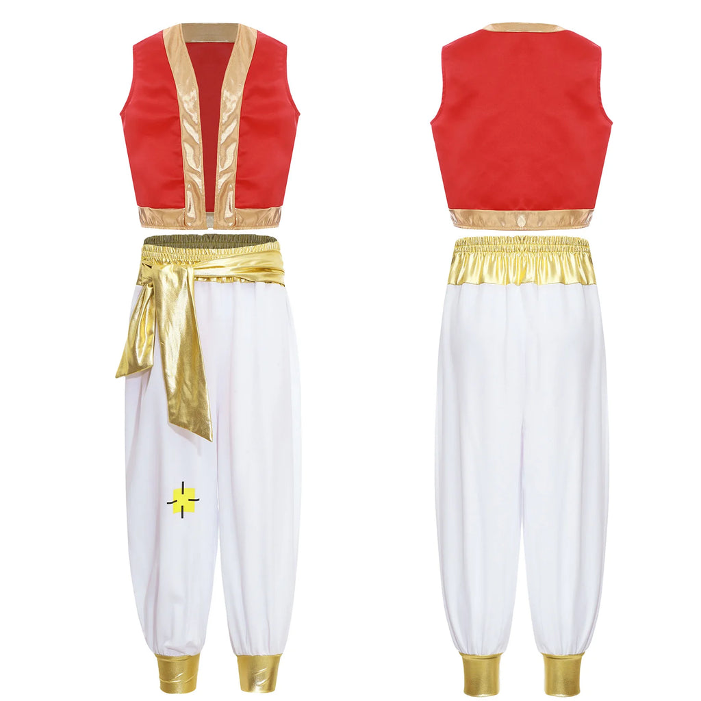 Arabian Prince Alladin Halloween Costume for Boys