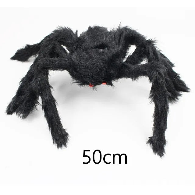 Giant Halloween Spider Decoration | Posable Hairy Spider Prop for Haunted House | Halloween Decor (Available up to 200cm!)