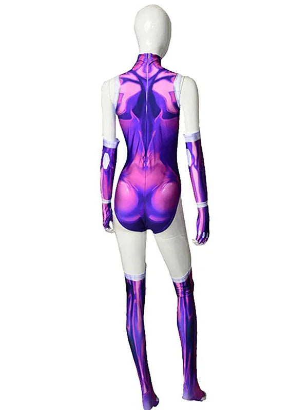 Starfire Cosplay Costume: Superhero Bodysuit for Women