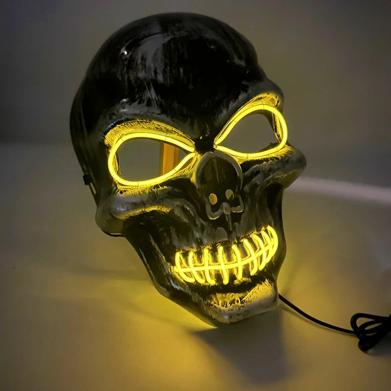 Scary Skeleton Gentleman Mask | Full Head & Chest Latex Horror Mask with Top Hat