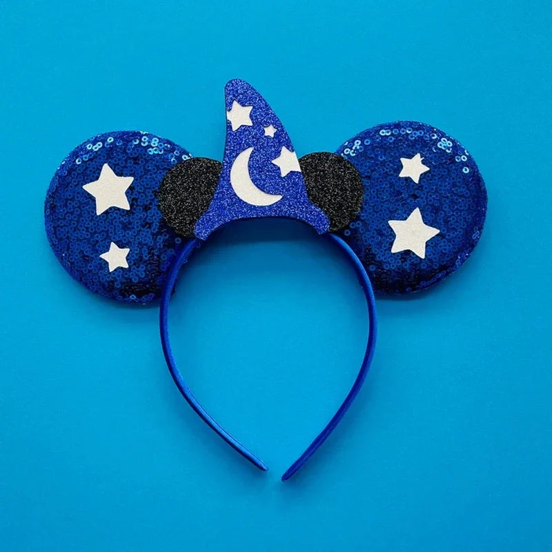Halloween Mouse Ears Headband | Spooky Theme Park Style Assortment (Bat, Witch, Pumpkin) | Cute Halloween Accessories