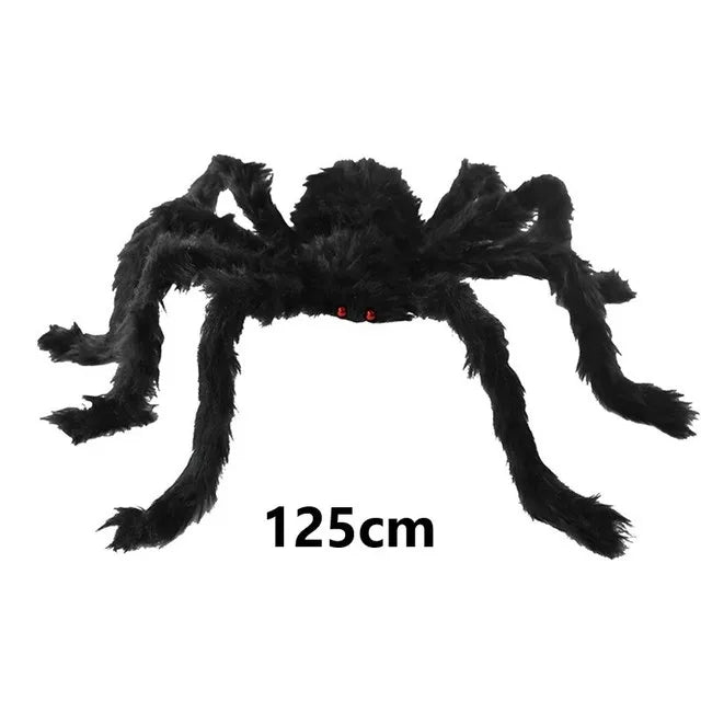 Giant Halloween Spider Decoration | Posable Hairy Spider Prop for Haunted House | Halloween Decor (Available up to 200cm!)