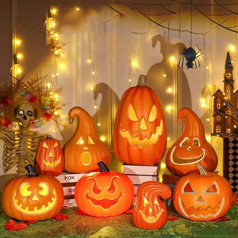 Classic Light-Up Jack O' Lantern - Battery Operated Halloween Pumpkin Decor