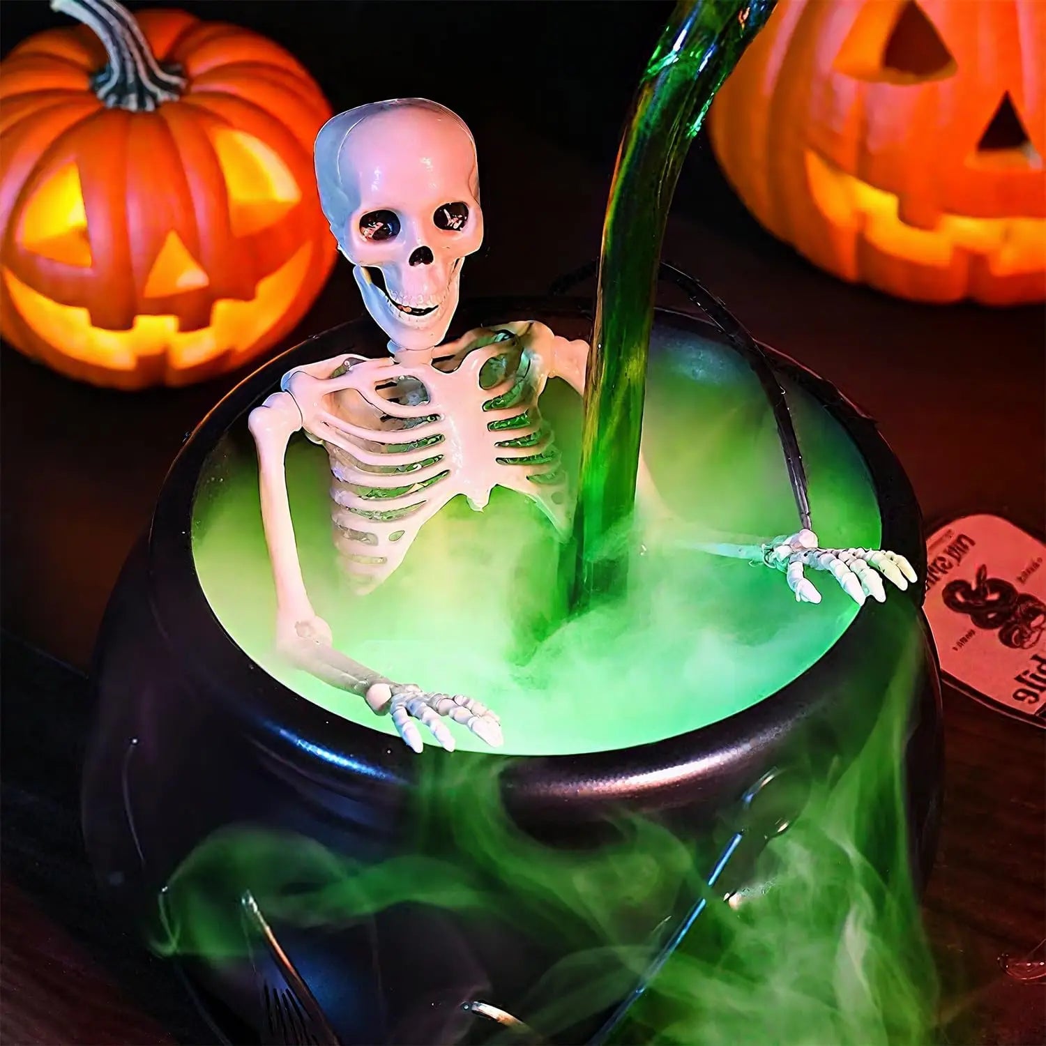 Suspended Magic Potion Misting Halloween Witch Cauldron