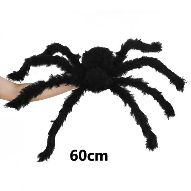 Giant Halloween Spider Decoration | Posable Hairy Spider Prop for Haunted House | Halloween Decor (Available up to 200cm!)