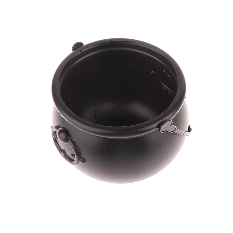 Classic Witch's Cauldron | Black Trick-or-Treat Candy Bucket & Halloween Trick-or-Treating