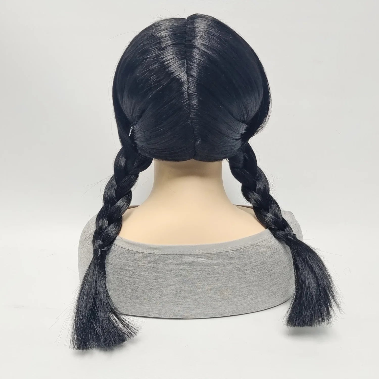 Wednesday Addams Cosplay Synthetic Wig for Halloween Christmas Anime Party April Fool's Day TV Series Inspired Costume Accessory