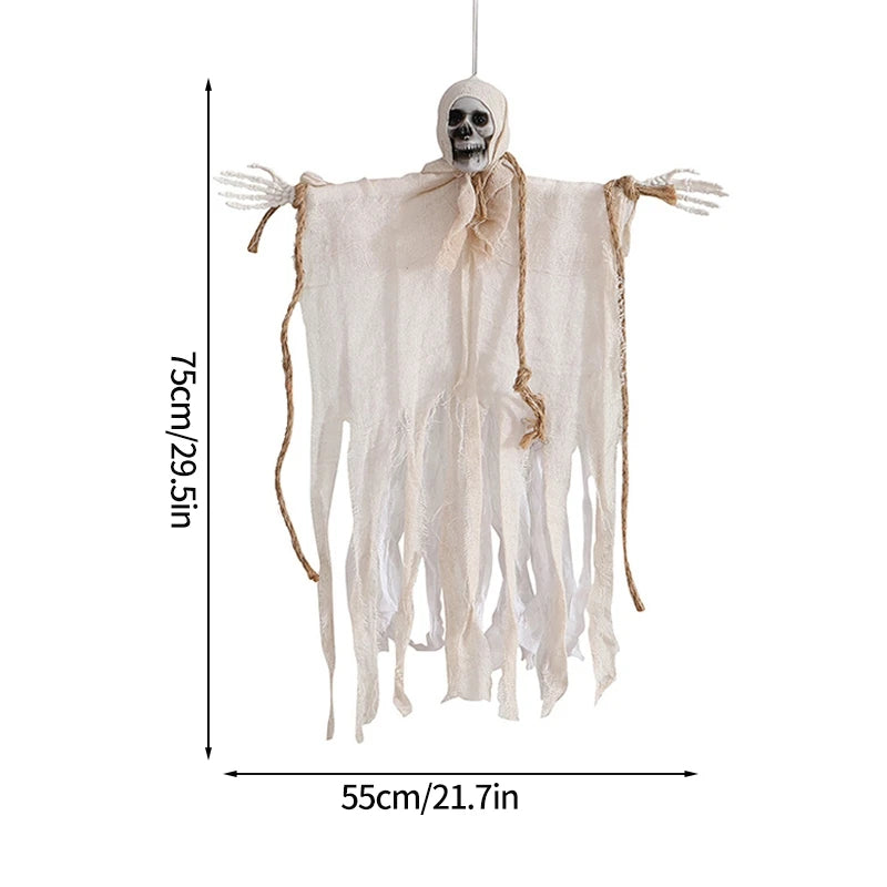 Light-Up Hanging Grim Reaper with Posable Arms