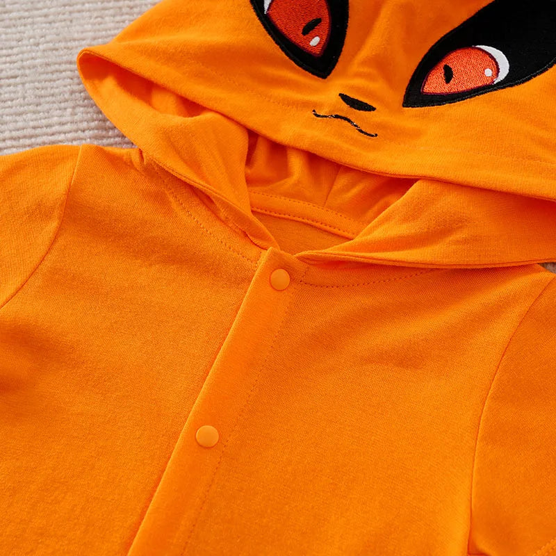 Nine-Tailed Fox Spirit Baby Romper (Anime-Style Cotton Costume) - Infant Halloween Costume
