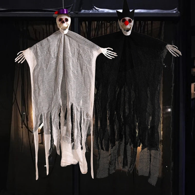 Light-Up Hanging Grim Reaper with Posable Arms