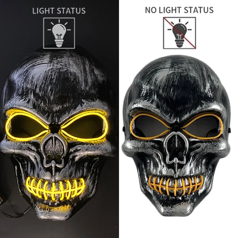 Scary Skeleton Gentleman Mask | Full Head & Chest Latex Horror Mask with Top Hat