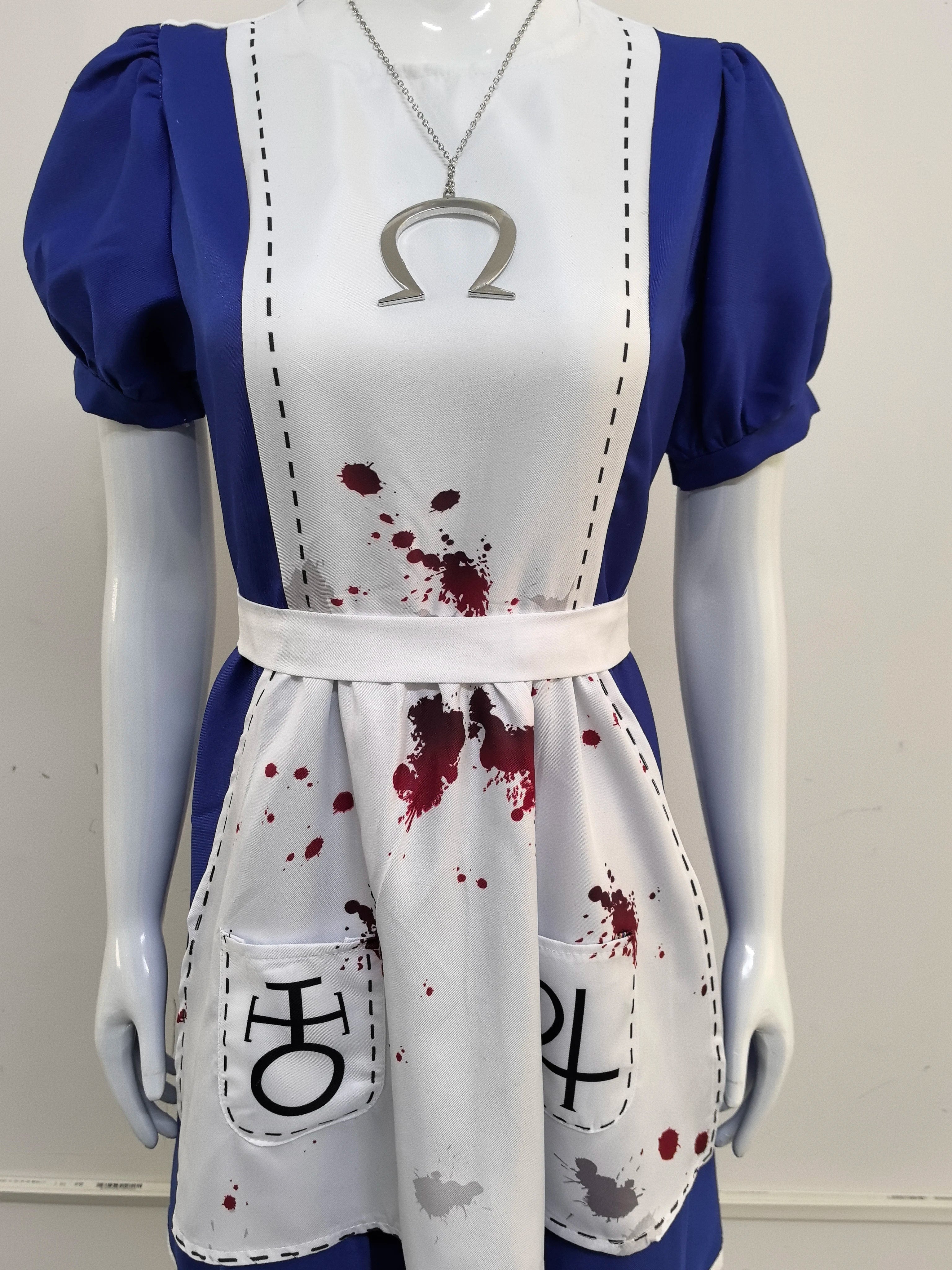 Anime Alice Princess Dress Maid Apron Dress Game Madness Returns |  Alice Cosplay Costume | Halloween Party