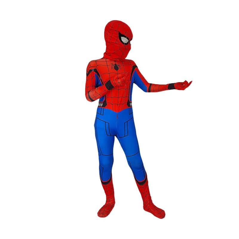 Boys Girls Spiderman Costume Superhero Jumpsuit | Miles Morales Spider-Man Cosplay