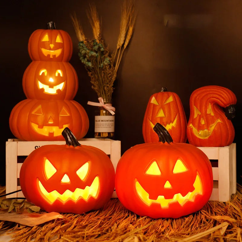 Classic Light-Up Jack O' Lantern - Battery Operated Halloween Pumpkin Decor