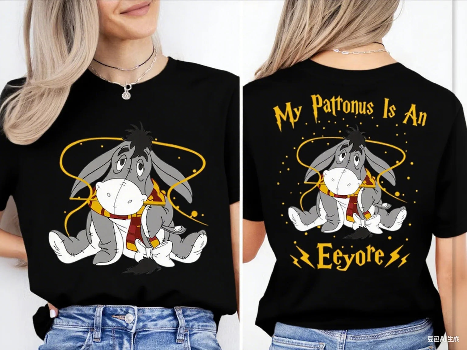 Disney Halloween Costume Tee | 2-Sided Print | Mummy Minnie (Front) & Mickey Character Grid (Back)